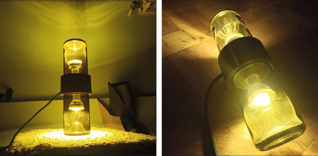 Prototype d'une lampe ralis par Elise pendant son stage